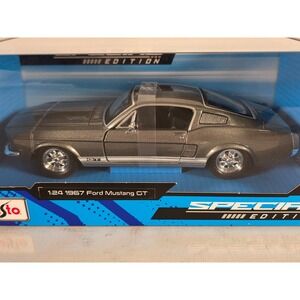 1967 Ford Mustang GT 1/24 Diecast Metal Model by Maisto Gray Special Edition